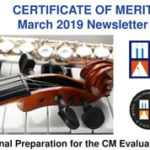 Certificate of Merit Newsletter – March 2019